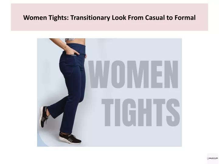 women tights transitionary look from casual to formal