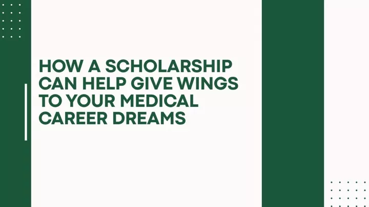 how a scholarship can help give wings to your