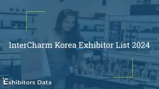 intercharm korea exhibitor list 2024