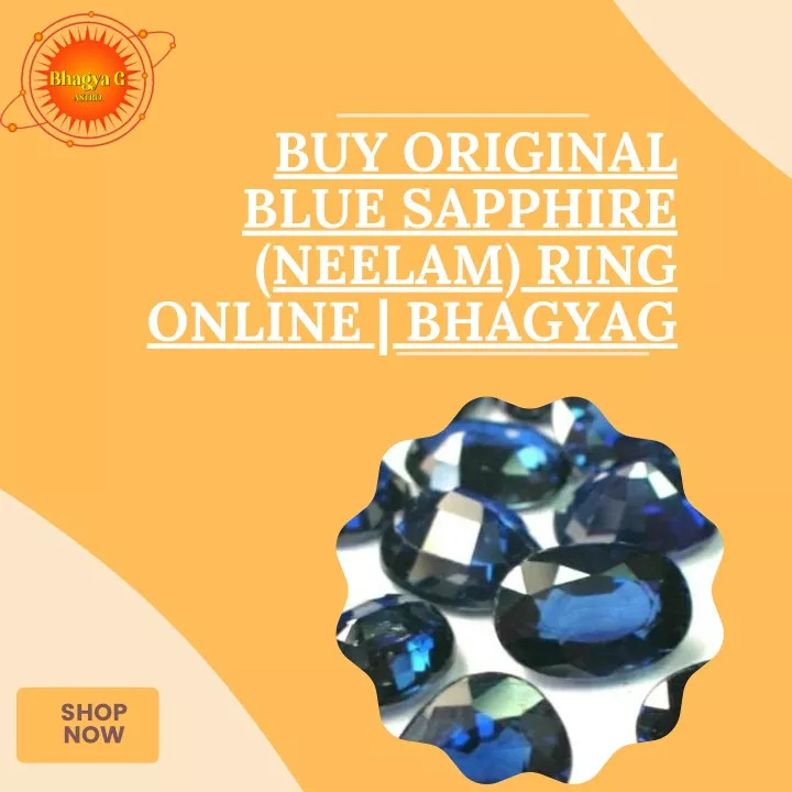 buy original blue sapphire neelam ring online