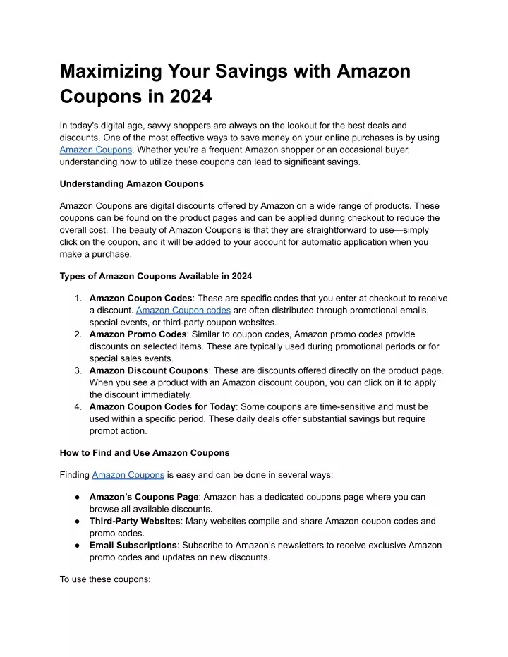 maximizing your savings with amazon coupons