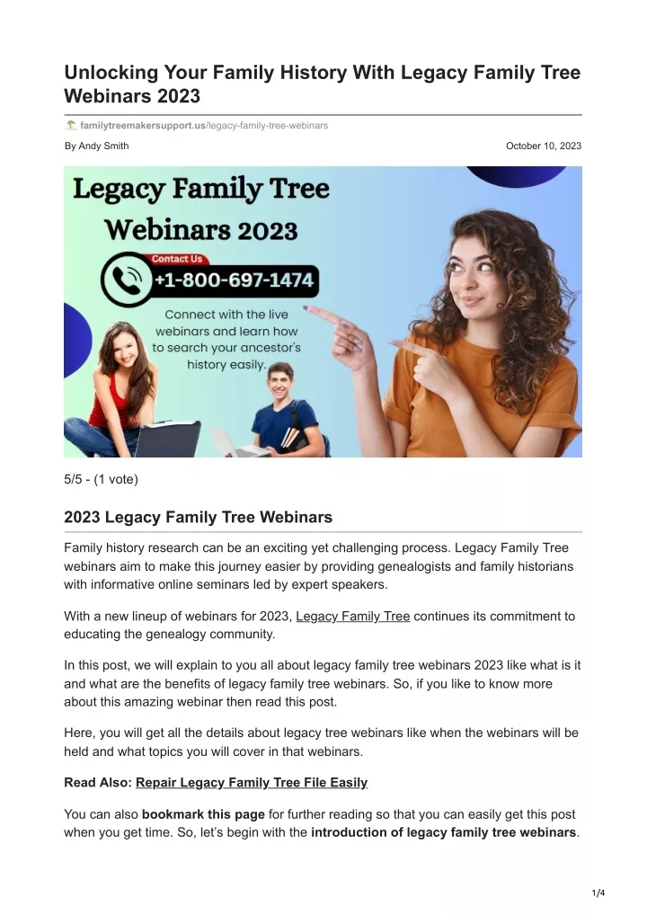 unlocking your family history with legacy family