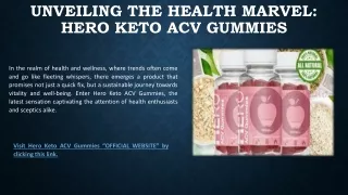 Hero Keto ACV Gummies Reviews