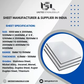 ROUND BARS | SHEETS | PLATES | COIL - United Stainless LLP