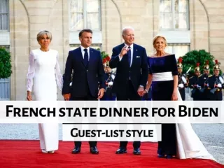 Guest-list style at French state dinner for Biden