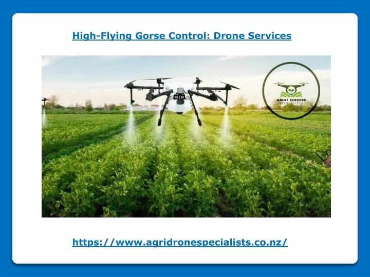 high flying gorse control drone services