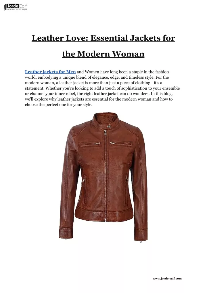 leather love essential jackets for