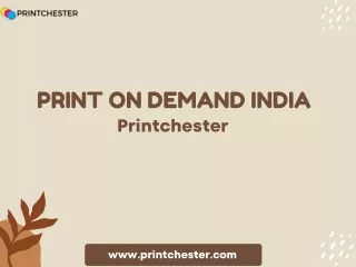 Turn Ideas into Profit: Your Guide to Print on Demand in India