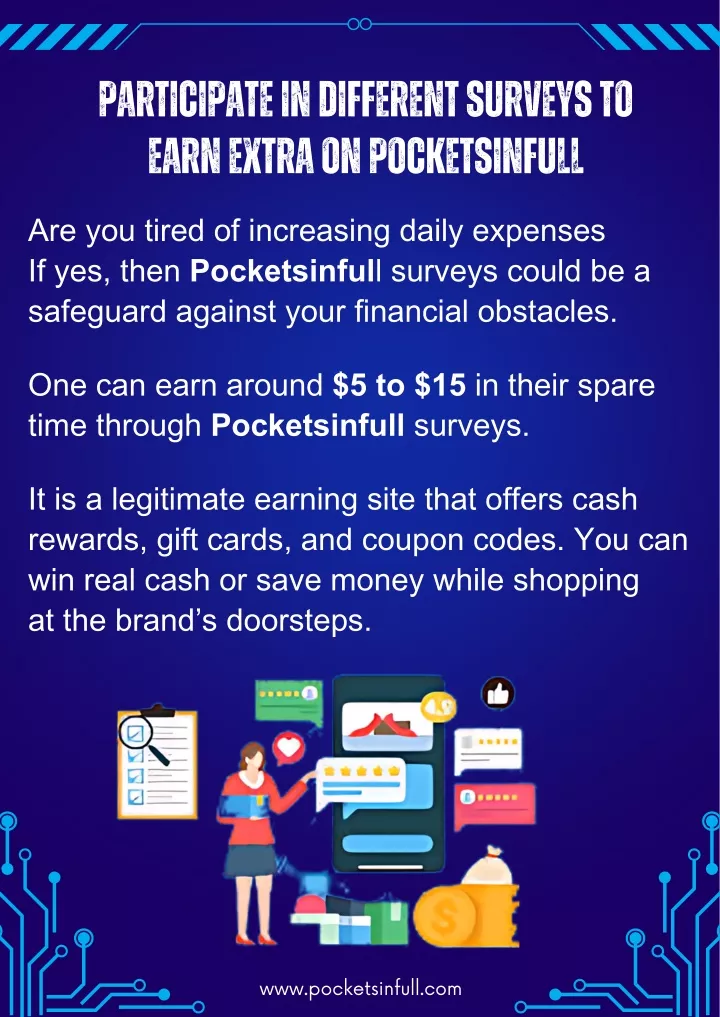 participate in different surveys to earn extra