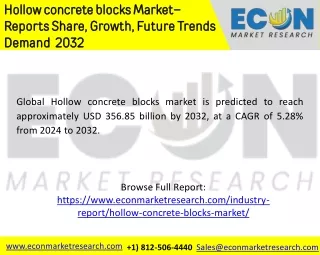 Hollow concrete blocks Market