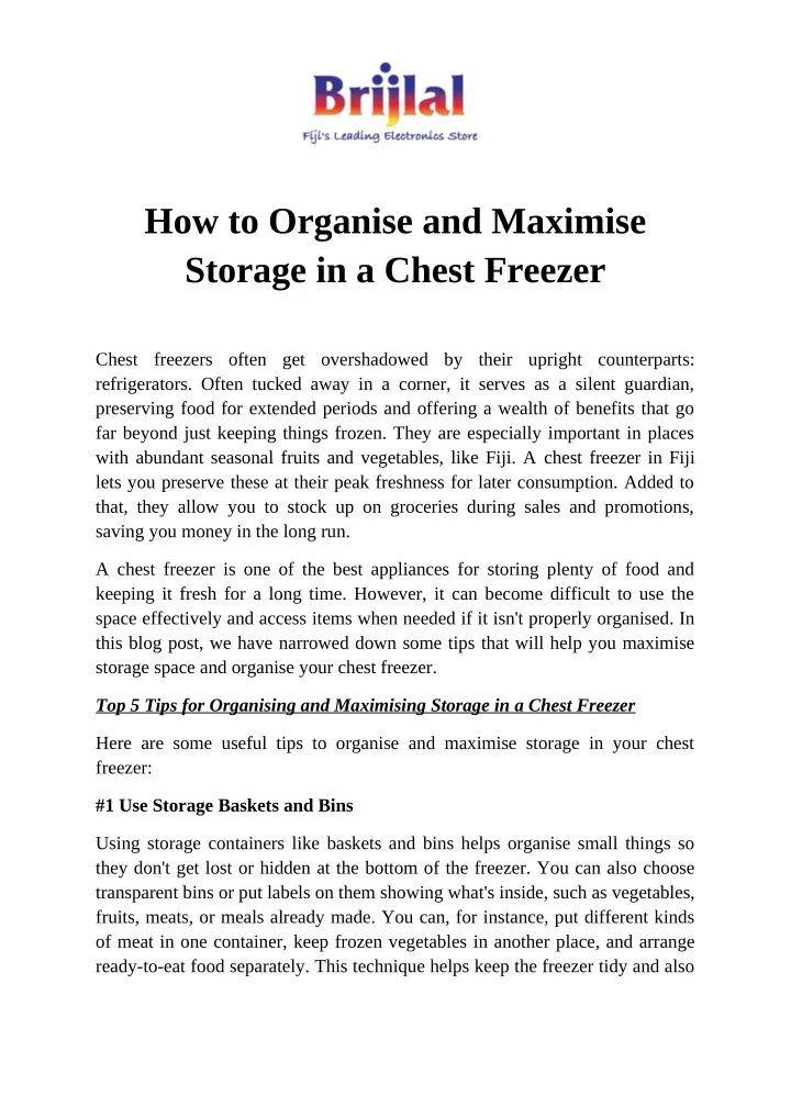 how to organise and maximise storage in a chest