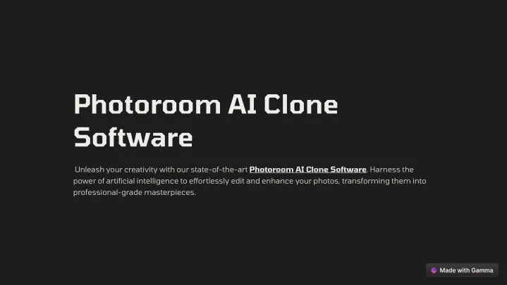 photoroom ai clone software