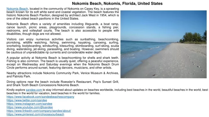 nokomis beach nokomis florida united states