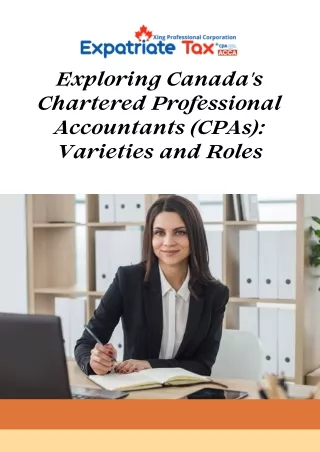 Exploring Canada's Chartered Professional Accountants: Varieties and Roles