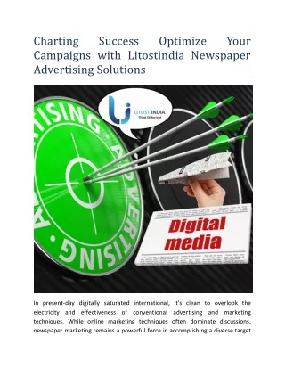 Charting Success Optimize Your Campaigns with Litostindia Newspaper Advertising Solutions