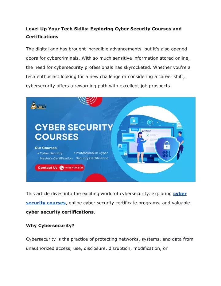 level up your tech skills exploring cyber