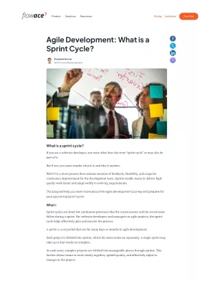 Agile Development: What is a Sprint Cycle?