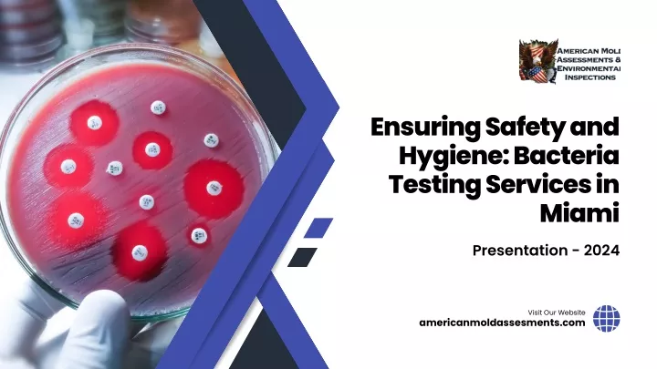 ensuring safety and hygiene bacteria testing