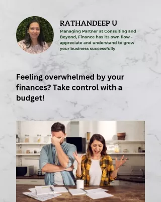 Take control with a budget - Corporate Finance Consulting Firms
