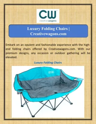 Luxury Folding Chairs Creativewagons.com