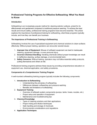 professional training programs for effective