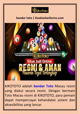 bandar toto  Kookoolanfarms.com