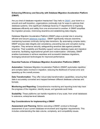 enhancing efficiency and security with database