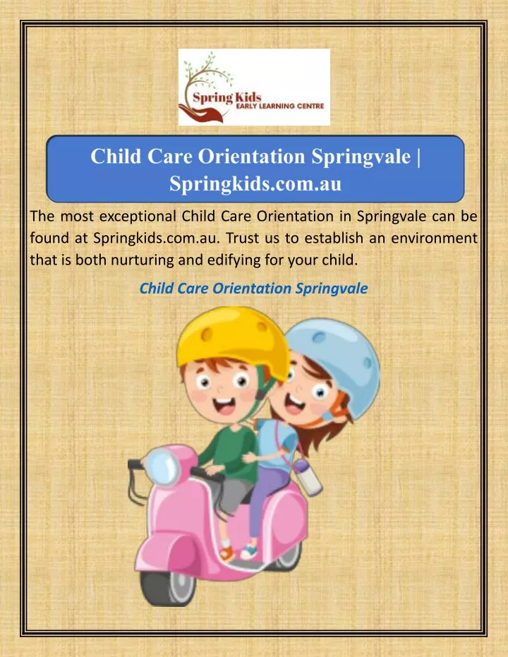 the most exceptional child care orientation