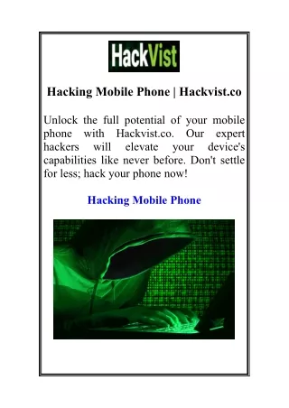 Hacking Mobile Phone | Hackvist.co