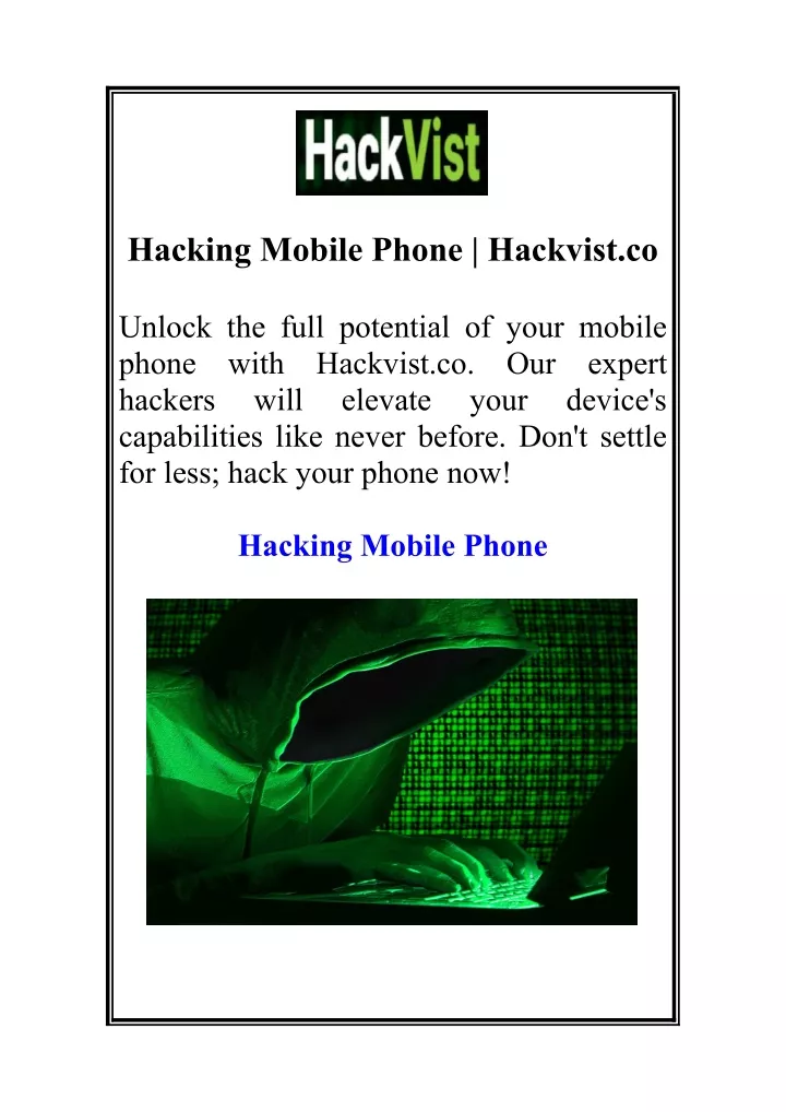 PPT - Hacking Mobile Phone | Hackvist.co PowerPoint Presentation, free ...