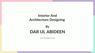 Interior & Architecture Designers from DAR UL ABIDEEN