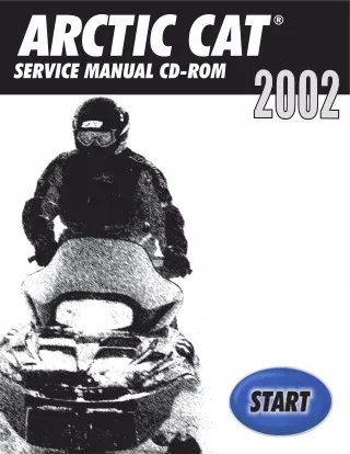 2002 Arctic Cat ZR 500 SNOWMOBILE Service Repair Manual