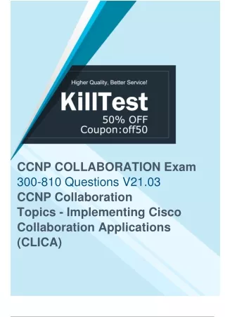 Best Cisco 300-810 Practice Test Questions 2024 - Prepare for Your Exam Well