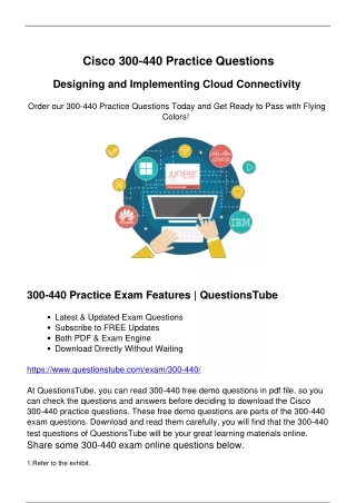 Cisco 300-440 Practice Questions - End Your Anxiety and Fortify Your Confidence