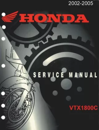 2002 HONDA VTX1800C Service Repair Manual
