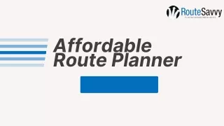 affordable route planner
