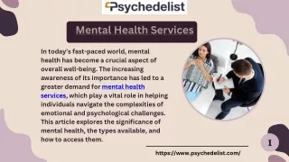 Holistic Mental Health Services by Psychedelist