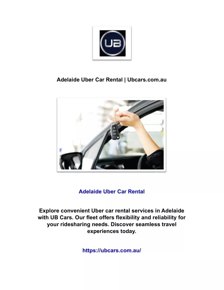 adelaide uber car rental ubcars com au