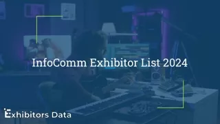 InfoComm Exhibitor List 2024