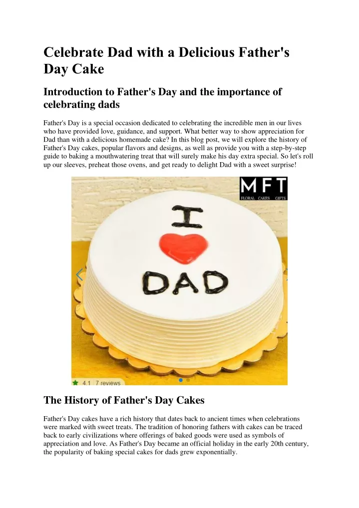 celebrate dad with a delicious father s day cake