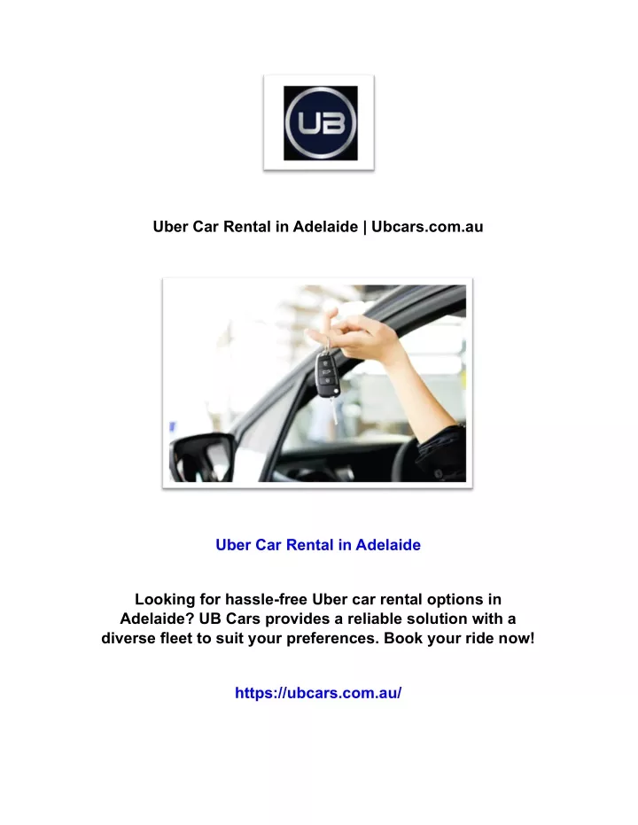 uber car rental in adelaide ubcars com au