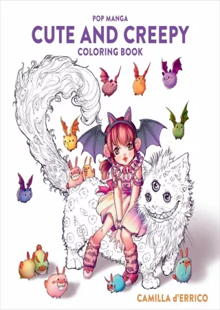 ⚡read❤ Pop Manga Cute and Creepy Coloring Book