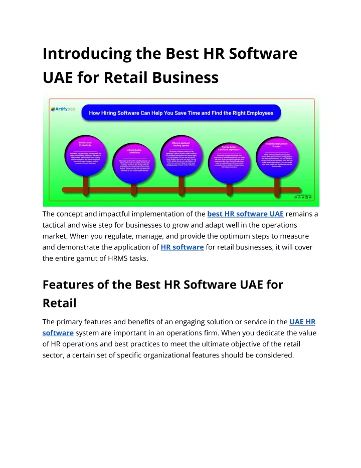 introducing the best hr software uae for retail