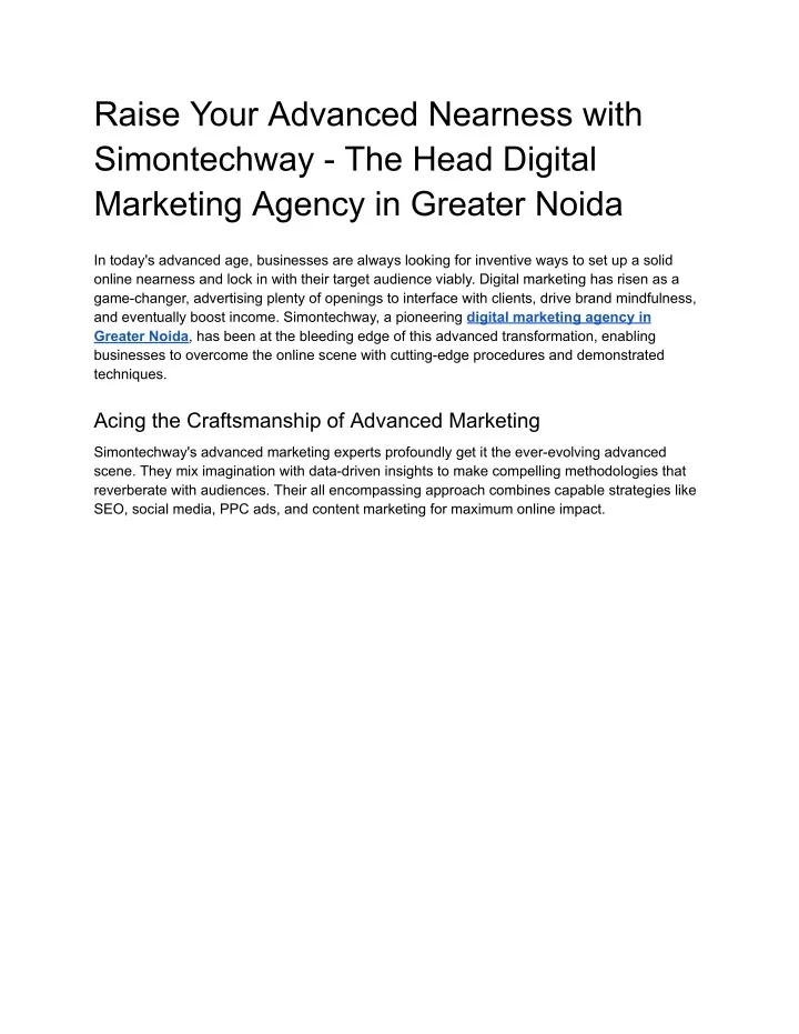 raise your advanced nearness with simontechway