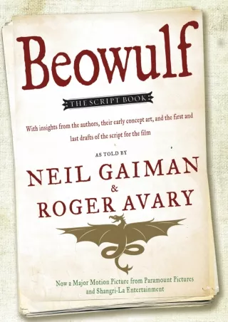 ✔pdf⚡  Beowulf: The Script Book