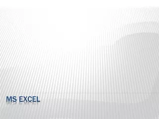 ms excel