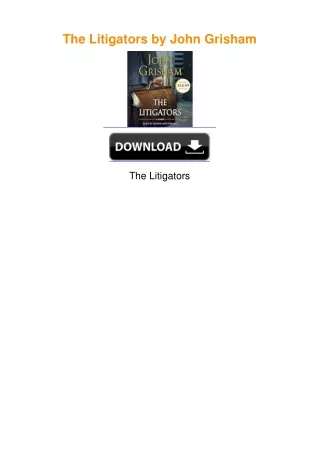 The Litigators by John Grisham