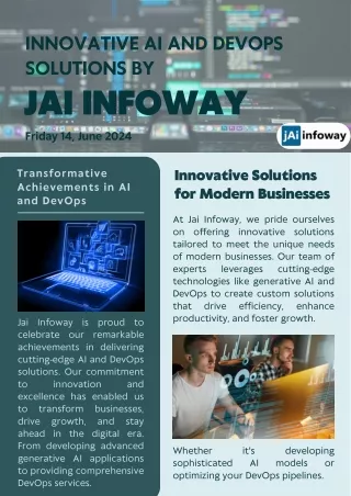Innovative at and Deveops solution by jaiinfoway