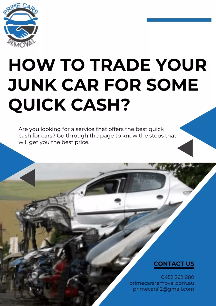 how to trade your junk car for some quick cash