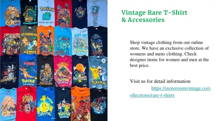 vintage rare t shirt accessories